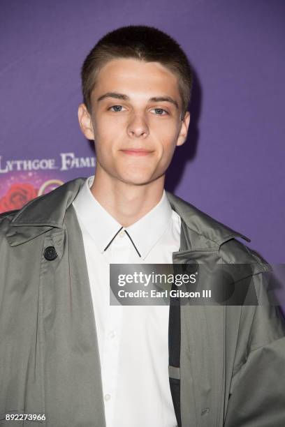 Corey Fogelmanis attends the Lythgoe Family Pantos Opening Night Performance Of "Beauty And The Beast-A Christmas Rose" at Pasadena Civic Auditorium...