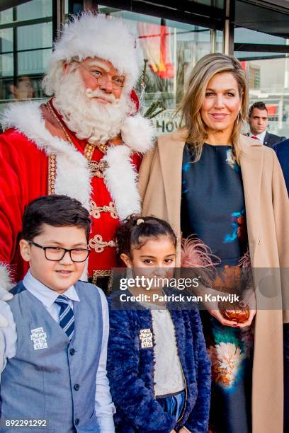 Queen Maxima of The Netherlands attends the Christmas gala concert for the best schoolband on December 14, 2017 in Rotterdam, Netherlands.