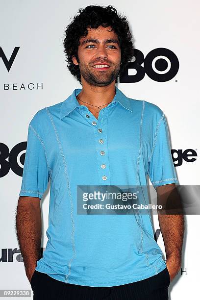 Actor Adrian Grenier attends the Entourage Bungalow at W South Beach on July 23, 2009 in Miami Beach, Florida.