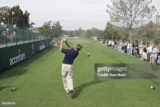 Davis Love III during the semifinal round of the WGC - Accenture Match Play Championship held at La Costa Resort and Spa in Carlsbad, California, on...