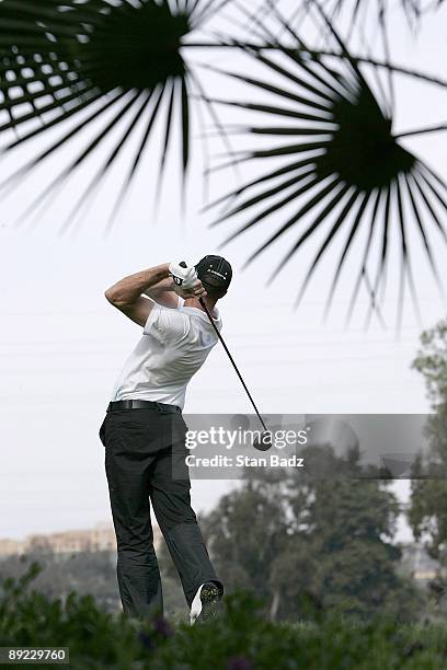 Geoff Ogilvy during the semifinal round of the WGC - Accenture Match Play Championship held at La Costa Resort and Spa in Carlsbad, California, on...