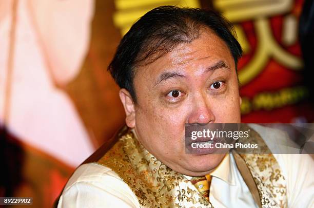 Hong Kong director Jing Wong attends the premiere of his new comedy film "On His Majesty's Secret Service" on July 23, 2009 in Beijing, China.