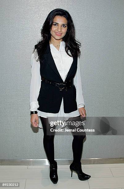 Actress Nadia Ali attends the She-Blogs.com Launch Party at Saks Fifth Avenue on July 23, 2009 in New York City.