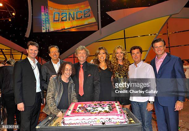 Peter Rice, chairman of Entertainment Fox Broadcasting Company; Executive Producer Barry Adelman; Mike Darnell, president of Alterrnative Programming...