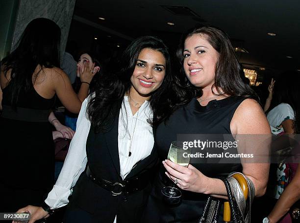 Actress Nadia Ali and publicist Lainie Copicotto attend the She-Blogs.com Launch Party at Saks Fifth Avenue on July 23, 2009 in New York City.