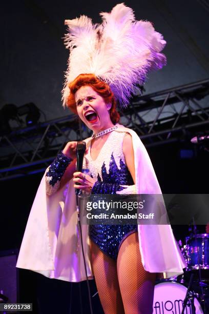 Paloma Faith performs on stage on the second day of Latitude Festival at Henham Park Estate on July 17, 2009 in Southwold, England.