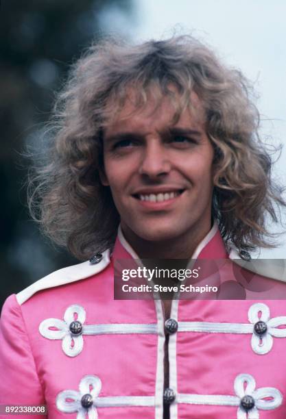 Close-up of English musician Peter Frampton in a scene from the film 'Sgt Pepper's Lonely Hearts Club Band' , Los Angeles, California, 1977.