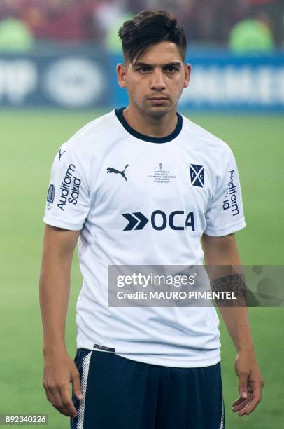 Argentina's Independiente player Martin Benitez, is pictured before the start of their Copa Sudamericana final football match, against Brazil's...