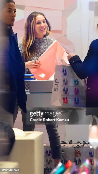 Sarah Jessica Parker seen at 'SJP' pop-up store in Midtown Manhattan on December 13, 2017 in New York City.