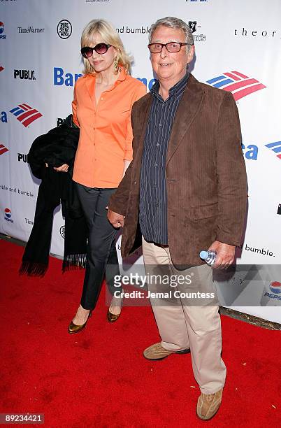 Media Personality Diane Sawyer and Mike Nichols attend the 2008 Shakespeare in the Park opening night production of "Hamlet" at The Public Theater's...