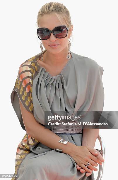 Actress Carolina Crescentini attends a photocall during the 2009 Giffoni Experience on July 24, 2009 in Salerno, Italy.