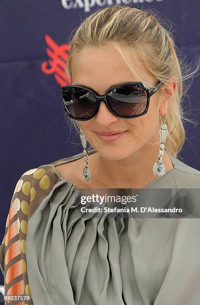 Actress Carolina Crescentini attends a photocall during the 2009 Giffoni Experience on July 24, 2009 in Salerno, Italy.