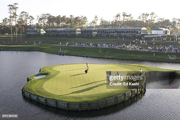 Scenes from The Players Championship, a PGA tournament held annually at the Sawgrass Golf Club in Ponte Vedra, Florida. The infamous 17th Hole at...