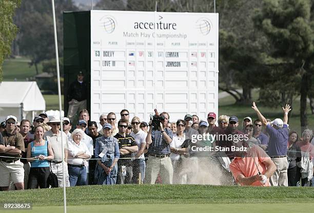 Geoff Ogilvy during the Championship match of the WGC - Accenture Match Play Championship held at La Costa Resort and Spa in Carlsbad, California, on...