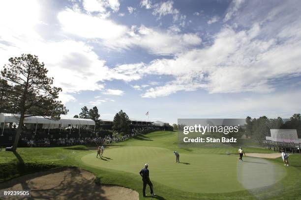 Course scenic of the 18th during the third round of The INTERNATIONAL held at Castle Pines Golf Club in Castle Rock, Colorado, on August 12, 2006.