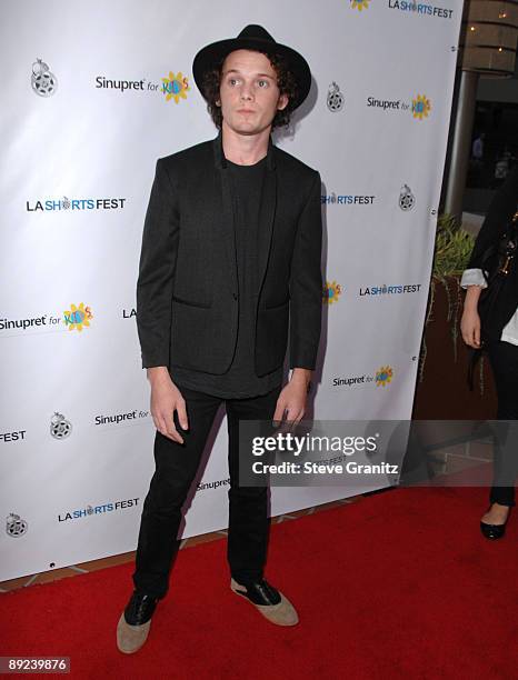 Anton Yelchin arrives at the opening night of the LA Shorts Fest'09 at the Laemmle Sunset 5 Theatre on July 23, 2009 in West Hollywood, California.