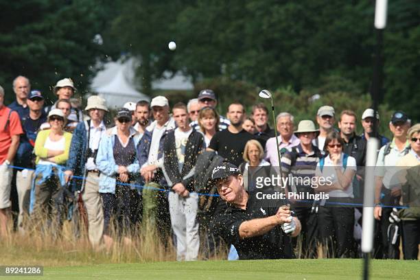 Tom Watson of US in action during the second round of The Senior Open Championship presented by MasterCard held on the Old Course, Sunningdale Golf...