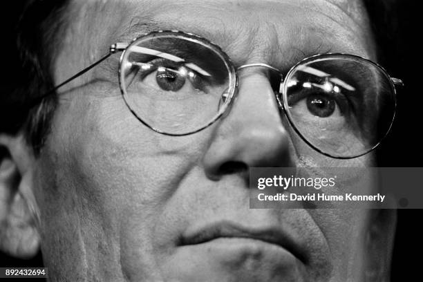 Senate Minority Leader Tom Daschle in the hallways of the U.S. Capitol Building during the Senate Impeachment Trial of President Bill Clinton on Jan....