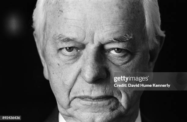 Portrait of Democratic Senator Robert Byrd of North Carolina, taken during the Senate Impeachment Trial of President Bill Clinton, Jan. 26...