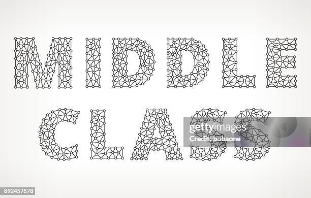 middle class triangular vector pattern - stereotypically middle class stock illustrations