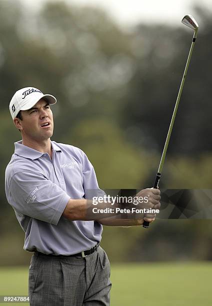 S Arron Oberholser during the first round of the 2006 WGC American Express Championship held at the Grove Golf Club in Watford, Great Britain on...