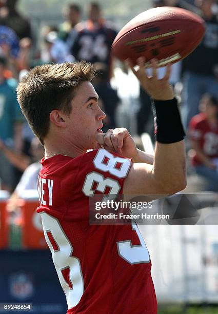 Singer Jesse McCartney takes part in the Madden NFL 10 Pigskiin Pro-Am on Xbox 360 event on July 24, 2009 in Malibu, California.