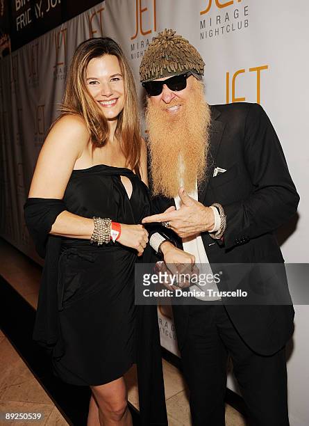 Gilligan Stillwater and Billy Gibbons arrives Jet Nightclub atThe Mirage Hotel and Casino on July 24, 2009 in Las Vegas, Nevada.
