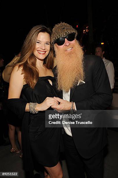 Gilligan Stillwater and Billy Gibbons attend Slash's birthday cocktail party at Rhumbar at The Mirage Hotel and Casino on July 24, 2009 in Las Vegas,...