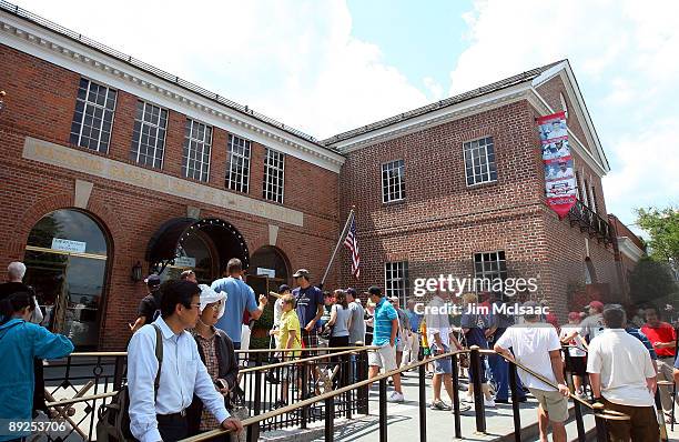 The National Baseball Hall of Fame and museum is seen during induction weekend on July 25, 2009 in Cooperstown, New York.