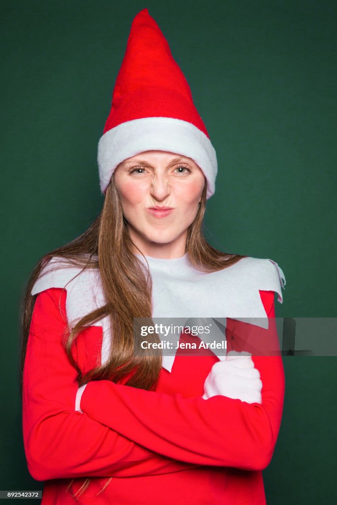 Angry Elf Custom Angry Elf Girls Costume A Lot Going On At The Moment ELF T Shirt