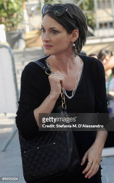 Actress Winona Ryder arrives at the Cittadella during the 2009 Giffoni Experience on July 25, 2009 in Salerno, Italy.