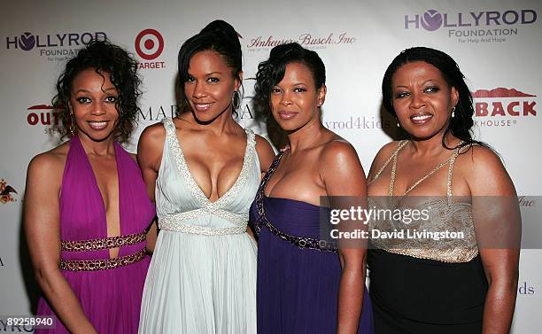 Members of the musical group "En Vogue" Terry Ellis, Cindy Herron, Dawn Robinson and Maxine Jones attend the HollyRod Foundation's 11th Annual...