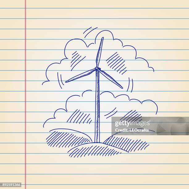 Wind Power Drawing Wind Turbine Drawing Photos and Premium High Res Pictures - Getty Images