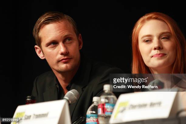 Alexander Skarsgard of True Blood attends a press conference on day three of Comic-Con on July 25, 2009 in San Diego, California.