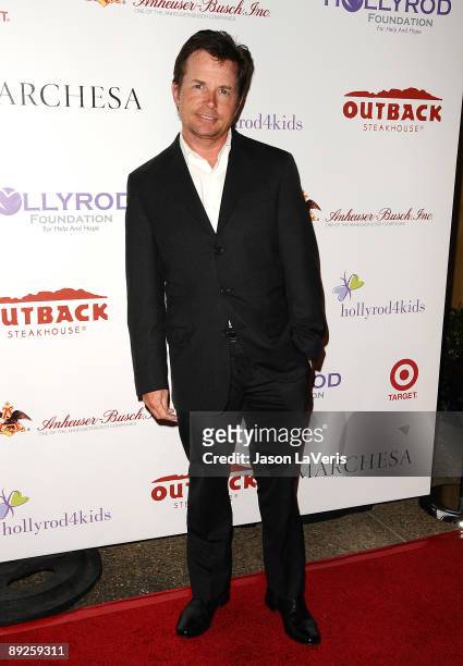 Actor Michael J. Fox attends the HollyRod Foundation's 2009 DesignCare event on July 25, 2009 in Los Angeles, California.