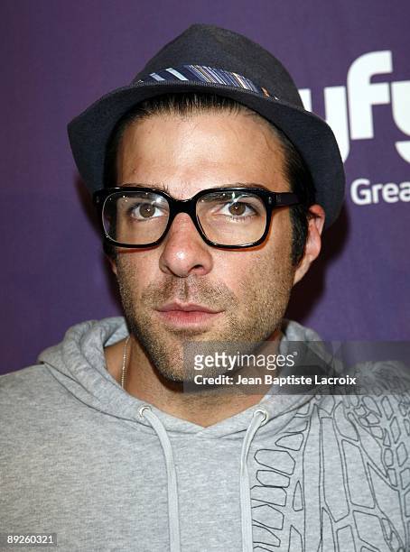 Zachary Quinto attends Entertainment Weekly's Syfy Party during Comic-Con 2009 held at Hotel Solamar on July 25, 2009 in San Diego, California.