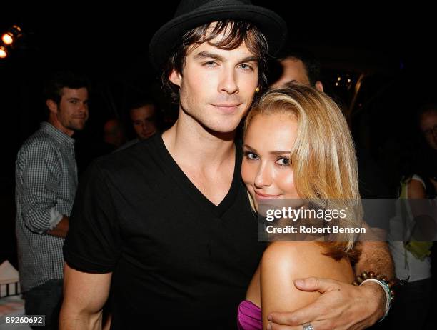 Ian Somerhalder and Hayden Panettiere at the Entertainment Weekly and Syfy invade Comic-Con party at Hotel Solamar on July 25, 2009 in San Diego,...