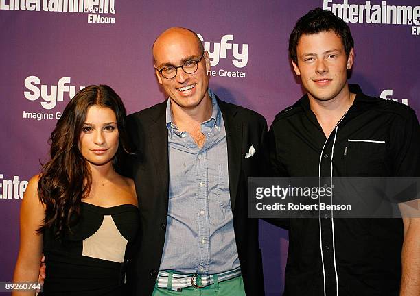 Lea Michele, Blake Callaway and guest at the Entertainment Weekly and Syfy invade Comic-Con party at Hotel Solamar on July 25, 2009 in San Diego,...