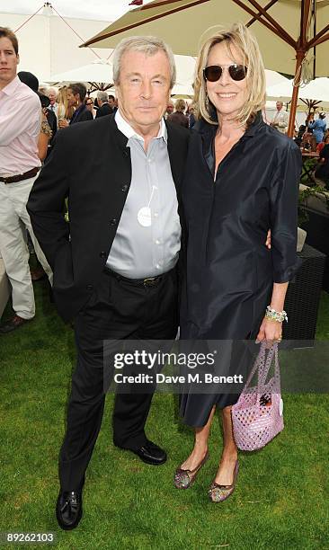 Terry O'Neill attends the annual Cartier International Polo Day, at the Cartier Marquee in Great Windsor Park at Guards Polo Club on July 26, 2009 in...