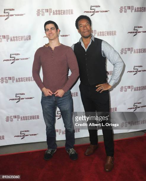 Actors Ryan T. Husk and Rico E. Anderson arrive for the Cast And Crew Screening Of 5th Passenger held at TCL Chinese 6 Theatres on December 13, 2017...