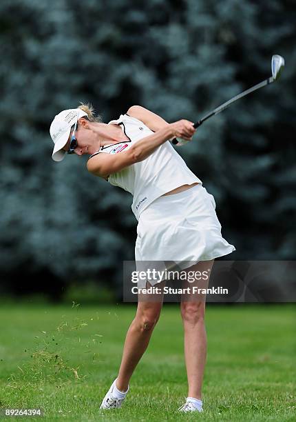 Diana Luna of Italy during the second round of the Evian Masters at the Evian Masters Golf Club on July 24, 2009 in Evian-les-Bains, France.