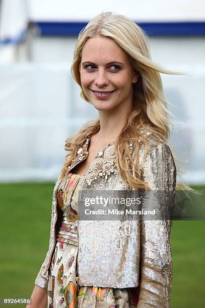 Poppy Delevingne attends the Cartier International Polo Day at Guards Polo Club on July 26, 2009 in Egham, England.