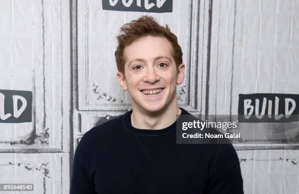 Ethan Slater visits Build Series to discuss "SpongeBob SquarePants, The Broadway Musical" at Build Studio on December 14, 2017 in New York City.