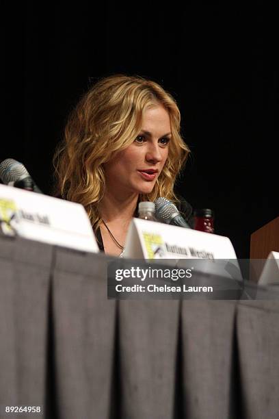 Actress Anna Paquin attends the "True Blood" panel on day 3 of the 2009 Comic-Con International Convention on July 25, 2009 in San Diego, California.