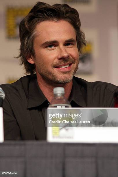 Actor Sam Trammell attends the "True Blood" panel on day 3 of the 2009 Comic-Con International Convention on July 25, 2009 in San Diego, California.
