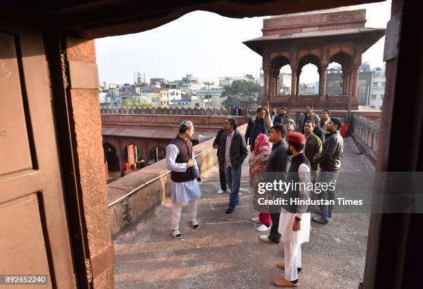 Teams of Archaeological Survey of India , National Disaster Management Authority and Delhi Wakf Board visited Jama Masjid for doing inspection of...