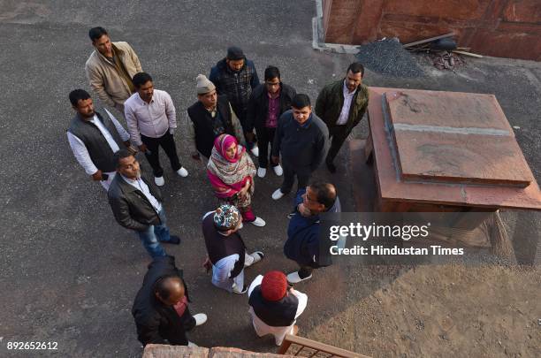 Teams of Archaeological Survey of India , National Disaster Management Authority and Delhi Wakf Board visited Jama Masjid for doing inspection of...