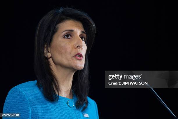 Ambassador to the United Nations Nikki Haley unveils previously classified information intending to prove Iran violated UNSCR 2231 by providing the...