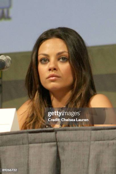 Actress Mila Kunis attends the "EXTRACT" panel on day 3 of the 2009 Comic-Con International Convention on July 25, 2009 in San Diego, California.