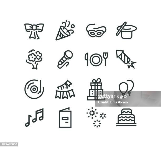 bildbanksillustrationer, clip art samt tecknat material och ikoner med party ikoner - meny
